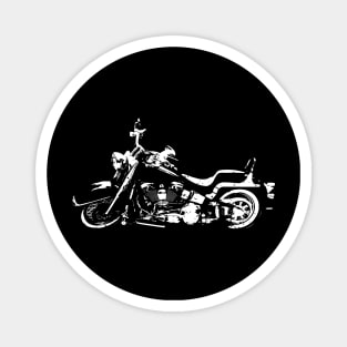 Classic American Motorcycle Abstract Magnet